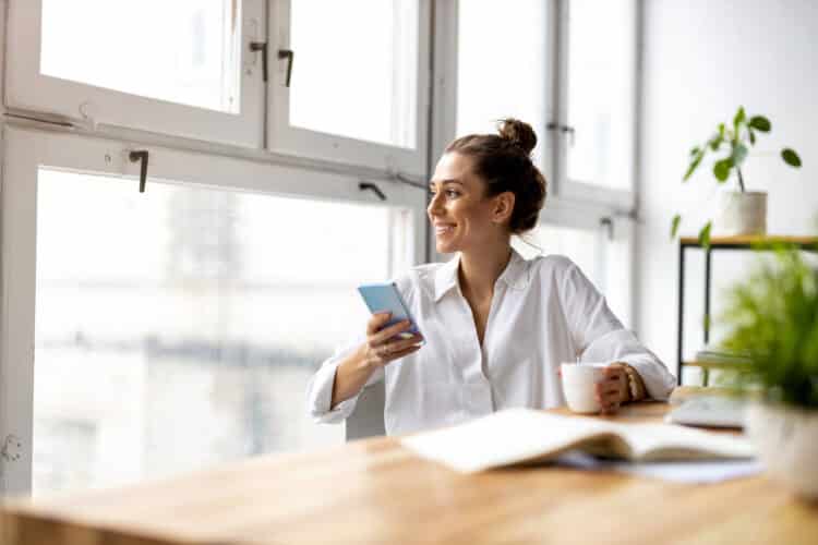 Business owner talking with advisor